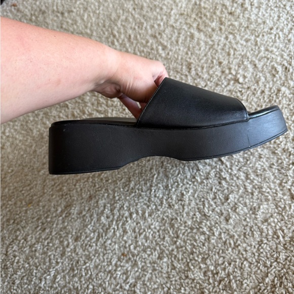 Black Slide Sandals - Picture 4 of 8